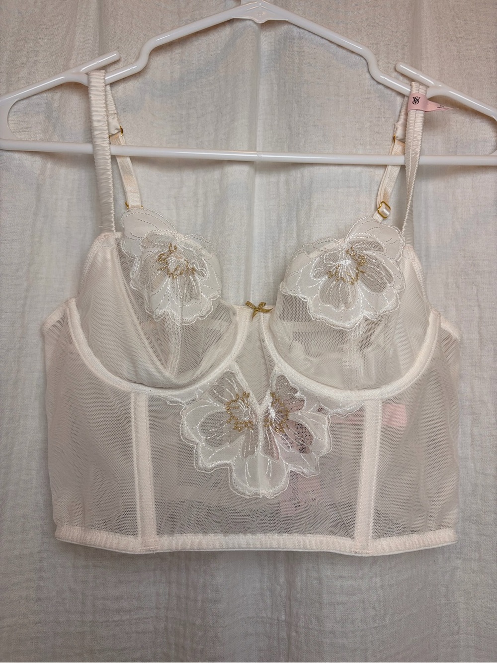 NWT Victoria's Secret Dream Angels Peony Embroidered Corset Top
